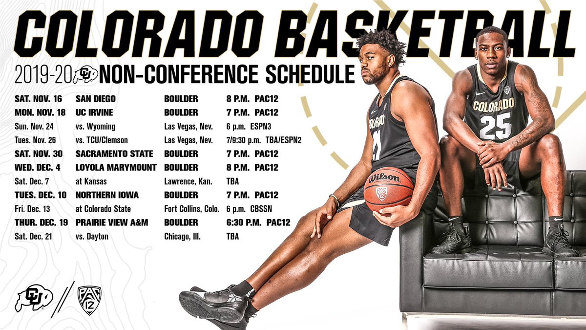 CUBuffsMBB's tweet photo. 🔜 Buffs SZN 😤🏀

Non-conference schedule ⬇️ https://t.co/7RMV1onyIf