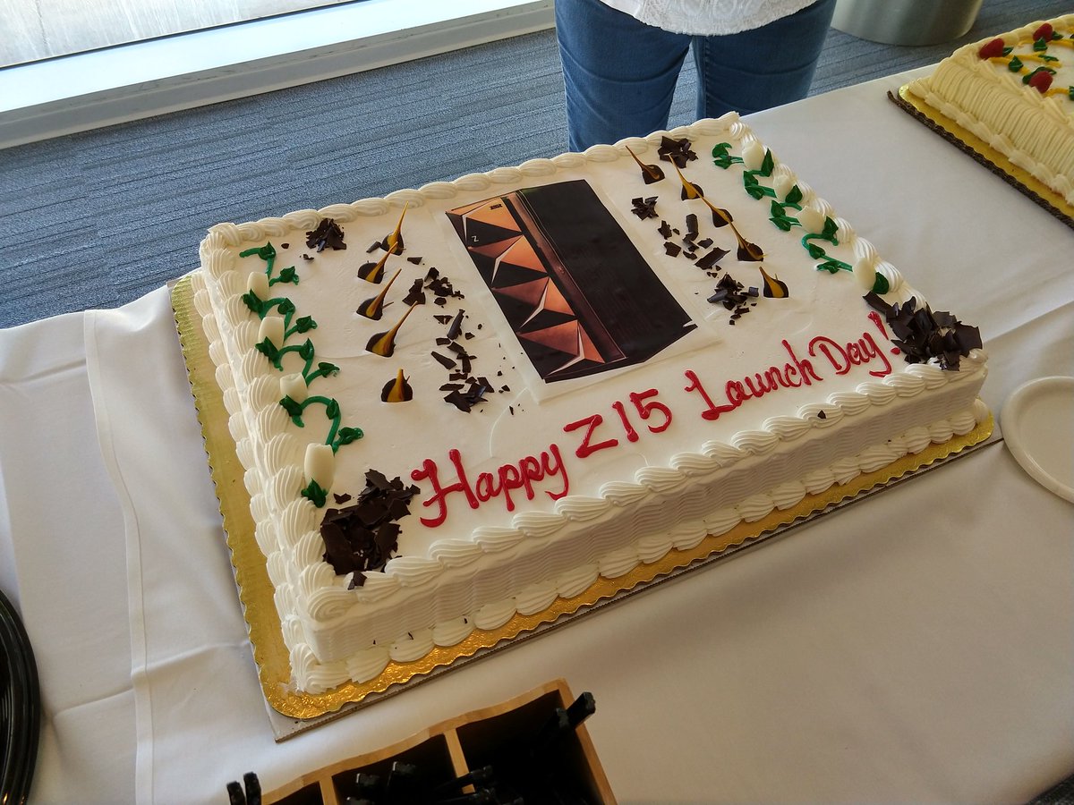 pleia2's tweet photo. A #z15 cake! 😋🎂 https://t.co/85x77mkfYM