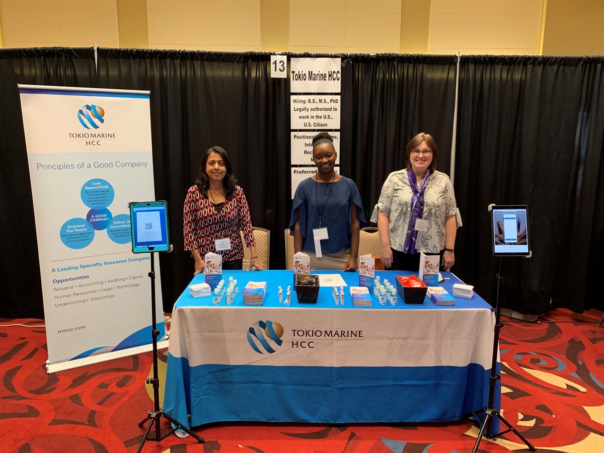Tokio Marine HCC was excited to be a part of the <a href="/TAMU/">Texas A&M University</a> Natural Sciences Career Fair last week! Company representatives enjoyed meeting students and discussing the exciting opportunities at our company. Left to right: Maitreyee Kalkar, Tatiana Randle and Rebecca Armon.