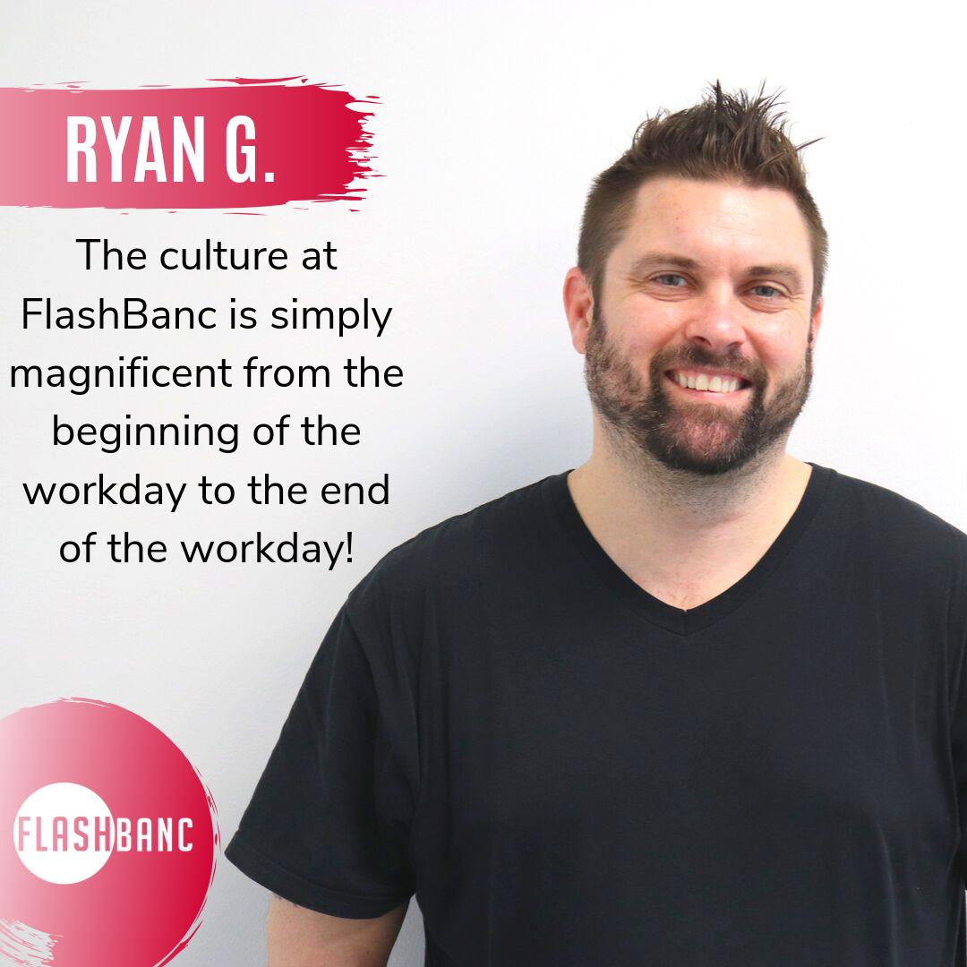 charge_future's tweet photo. At FlashBanc we work hard and have fun while doing it! .
#TestimonialThursday #Testimonial #Employee #Culture #FlashBanc #September #Thursday https://t.co/PPNMg3l9cr