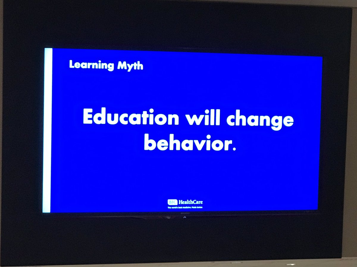 DaveHallmon's tweet image. #LearningMyth Education will change behavior! #LearnStLouis2019
