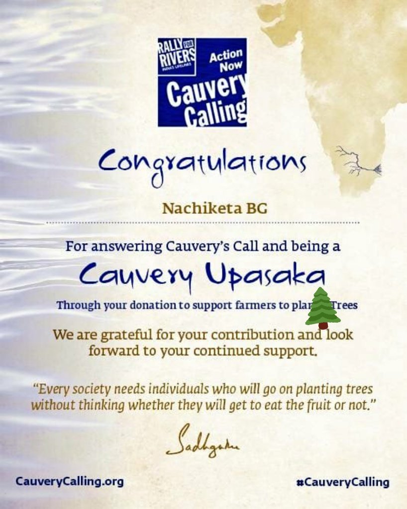 bgnachiketh's tweet photo. Do your bit!
Great Initiative  @SadhguruJV https://t.co/B1Qogyu6jR