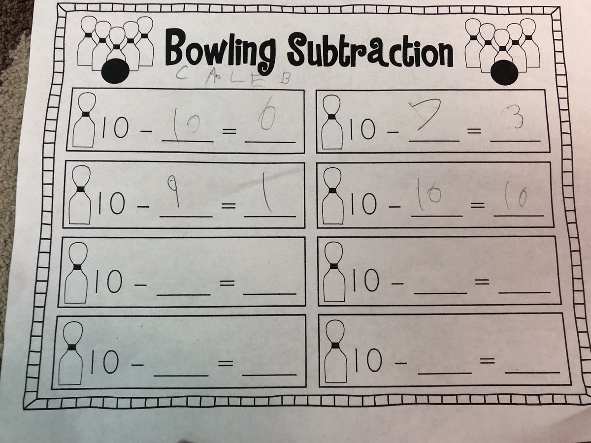 MrsharrisL's tweet photo. Launching Math Chapter 2!  Subtraction bowling in 1st grade with Miss Locey’s class.
#mathrockstars https://t.co/i8UMOTFcto