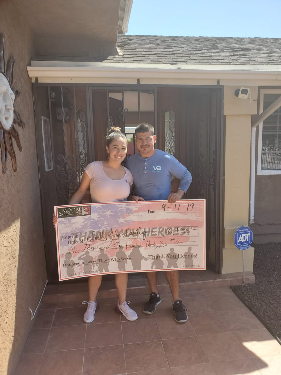 TYHProgram's tweet image. Another Happy Hero! Congrats on over $6k in rebates and  the purchase of your new home! Thank you for being a member of our growing family! Visit thankyouheroes.com to see if you qualify today!

#anotherhappyhero #buyingahome #sellmyhome