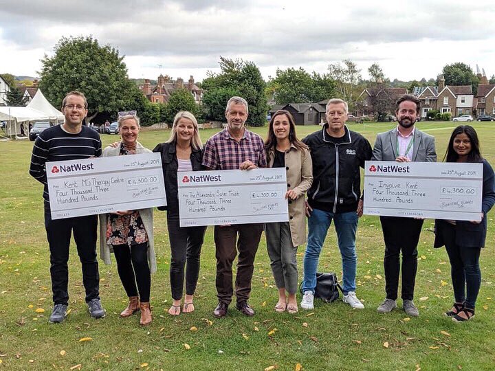 ASalestrust's tweet photo. We are SO grateful to have been one of Music on the Green’s beneficiaries this year and what a cracker of an event it was! A fantastic donation that will have a such an impact on the work we do supporting children and young people living with cancer. #communitysupport #thankyou https://t.co/SjjW8TMiiH