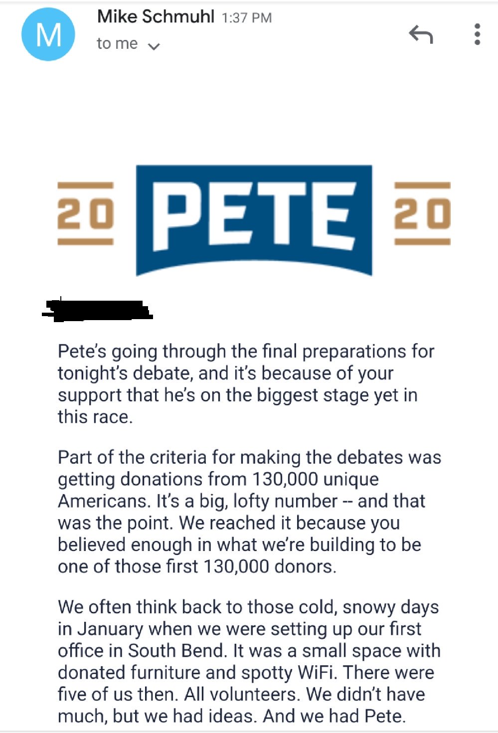 Ann Arbor For Pete Buttigieg On Twitter This Donation Request