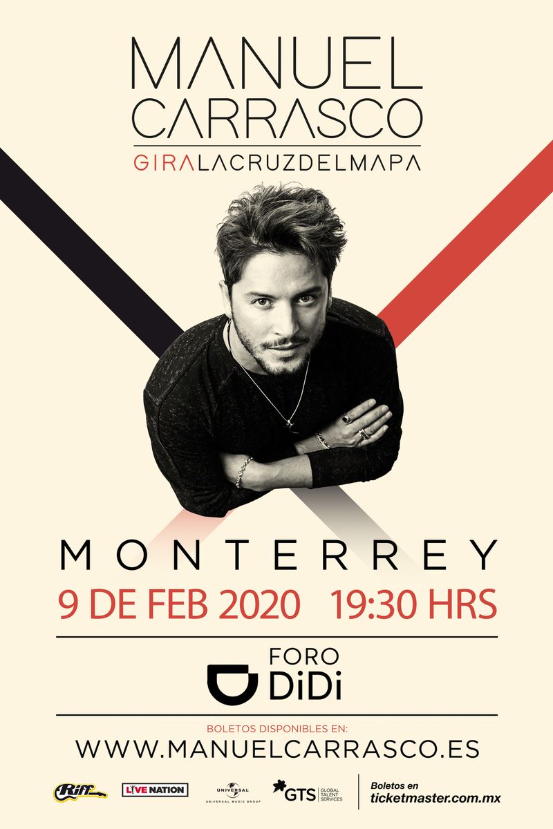 ¡<a href="/manuelcarrasco_/">Manuel Carrasco</a> viene a México! 🇲🇽
Monterrey, Guadalajara y CDMX, vayan inaugurando su agenda 2020 para anotar estas fechas 😱