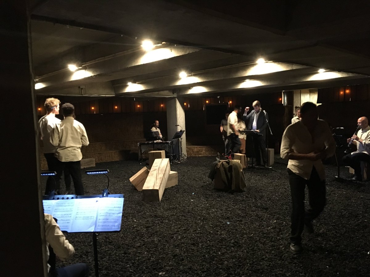 LoudCrowdOpera's tweet photo. audiences are arriving for final dress of The Emperor of Atlantis ahead of tomorrow nights opening 
@BoldTendencies with @chroma_ensemble! #finaldress #opera #siteresponsive #carpark #festival #amnesty #power #politics #historyrepeats #death #ullman  #pekham #music #tyranny https://t.co/gpBLiFzbXL