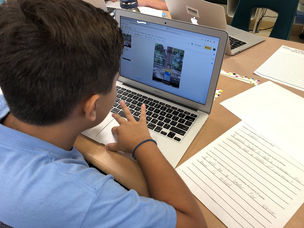 jaguar222's tweet photo. 5th graders get to know each other (and their teachers) by sharing a word, quote, and ‘I Will’ statement about themselves. @LowerMerionSD https://t.co/0i12aLhftk