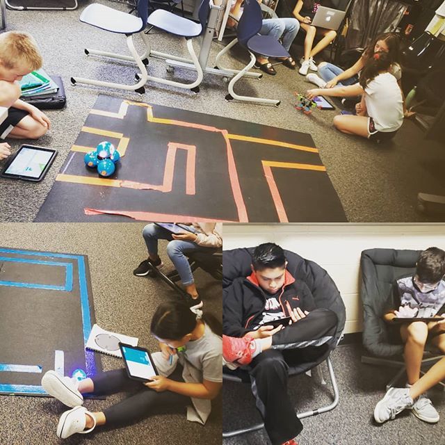 Coding all the robots today! #wearestallions #stallions93 @schooldistrict93 ift.tt/2I2RugH