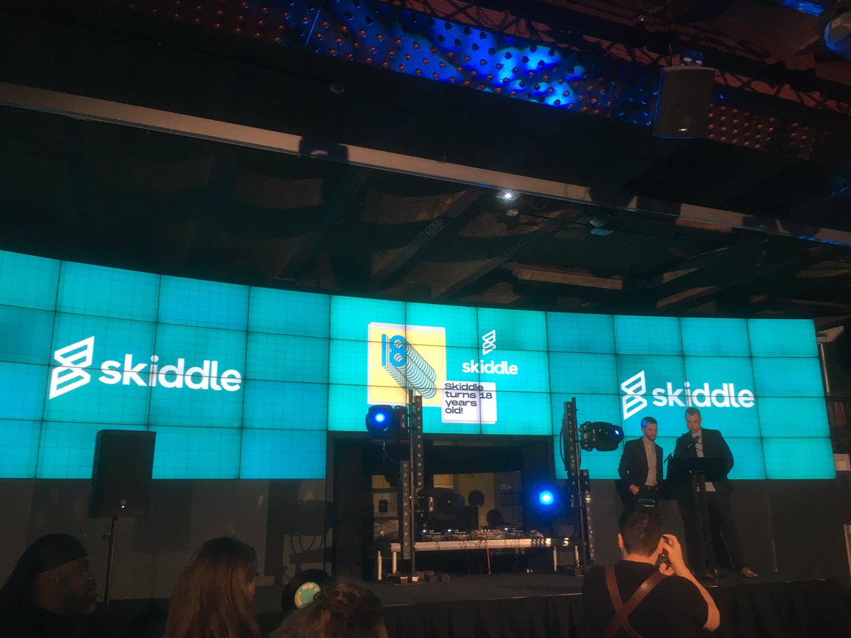 Awesome to celebrate <a href="/skiddle/">Skiddle</a> and their 18th Birthday. Congrats guys!! Amazing event