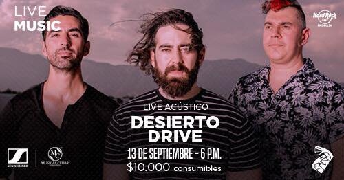 PandaMedellin's tweet photo. Los ex intrantes de PXNDX van a visitar Medellín con su nueva banda @DesiertoDrive $10.000 en el Hard Rock Medellín. Acompañanos mañana desde las 6 p.m. https://t.co/0Xgvdtunm0