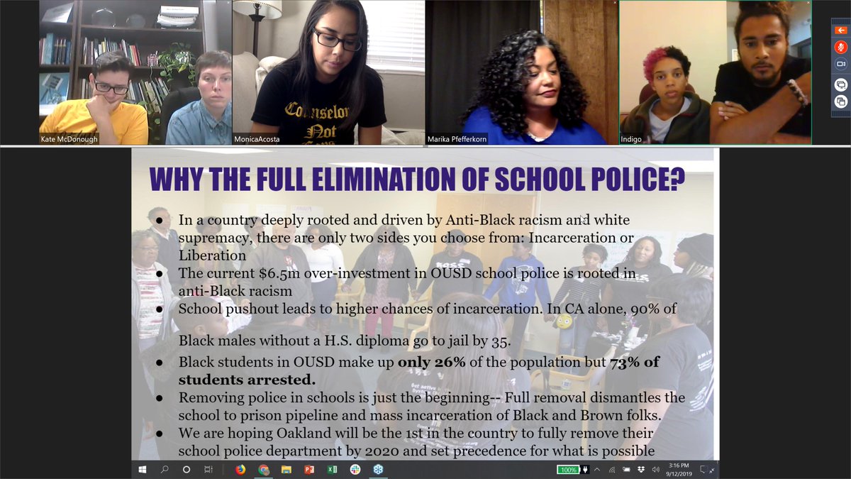 DignityinSchool's tweet photo. Black students in Oakland Unified School District (OUSD) make up only 26% of the population but 73% students of arrested.
#FocusFreedom
#BlackOrganizingProject https://t.co/vQu5XbfNOf