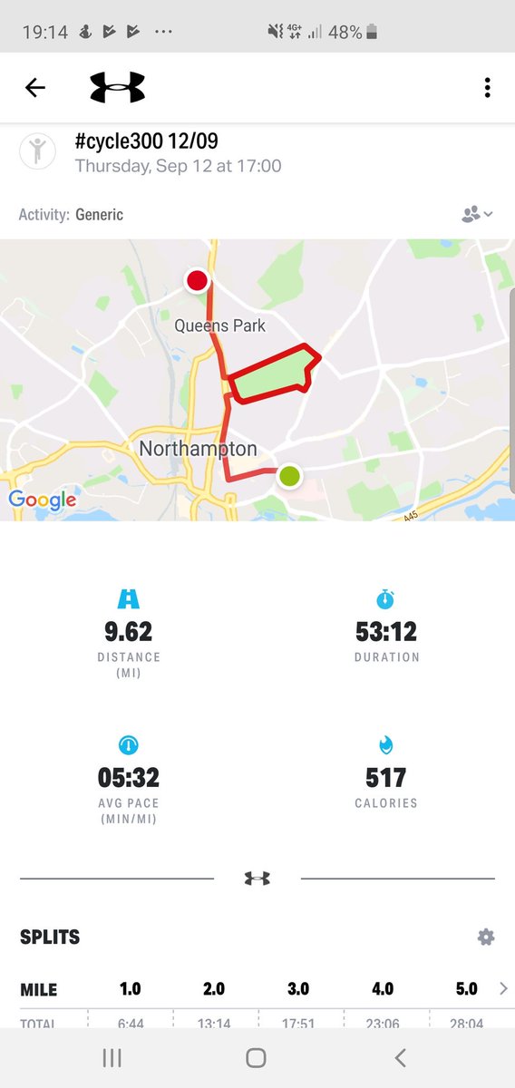 cycle300uk's tweet photo. We finished work at 5:00pm, had to get as many miles as possible in before the @SaintsRugby friendly this evening! 

#ThursdayMotivation @CR_UK #cancer https://t.co/VwoA6Ytf4X