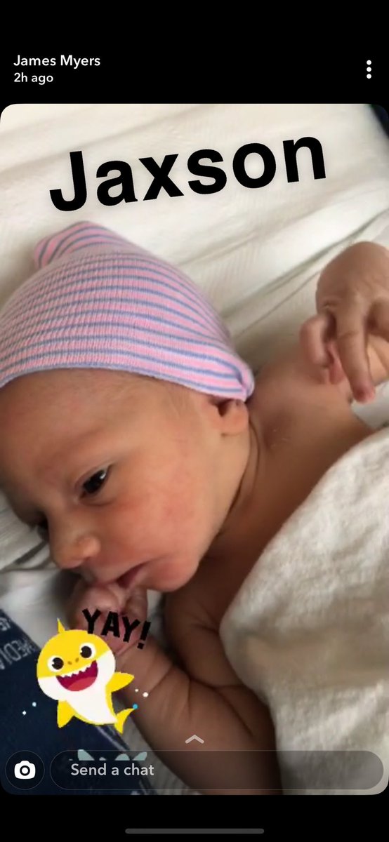 BeyondTodayHost's tweet photo. Baby Jaxson has arrived. Born on his daddy’s birthday! Jacqueline &amp; James and his grandparents (Steve &amp; Kathe) so very blessed by God! https://t.co/lFElN8bZgE