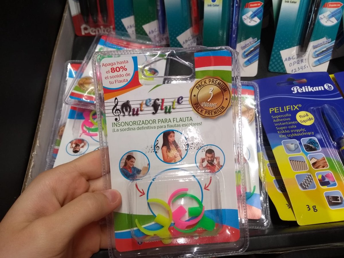 Sordinas para flauta dulce.
SÍ, EXISTEN.
¡Feliz vuelta al cole! 🎉