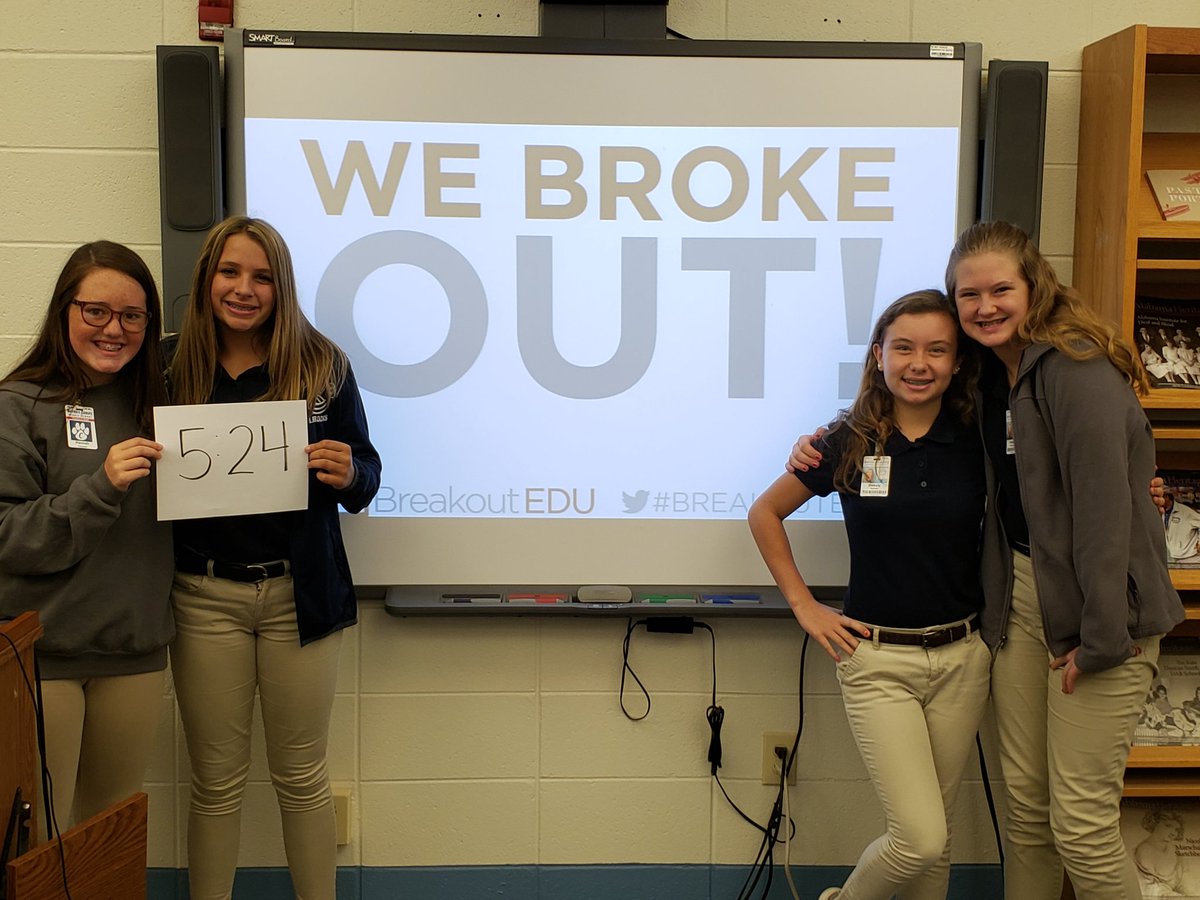 It took 3 weeks, SIXTY-ONE rounds of Breakout &amp; now all 1580+ students have played Library Breakout. Overall fastest time was today in Mrs. Hansert's class. <a href="/CauseyLibrarian/">Ms. Brooks</a> <a href="/Causeytigers/">Causey Middle School</a> @empowermcpss