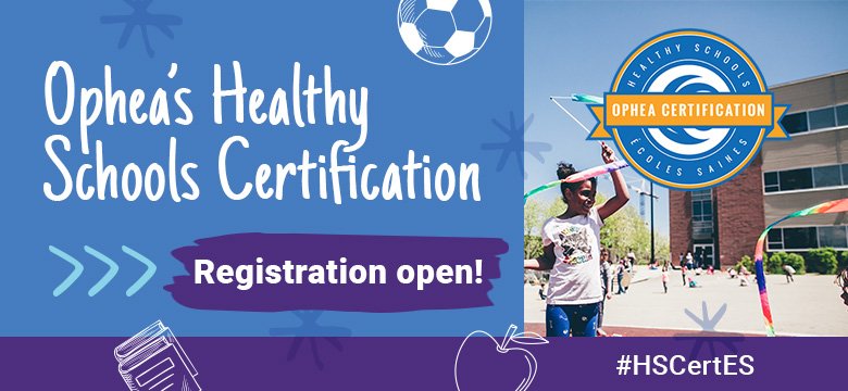 opheacanada's tweet photo. #ReadySetGo! Registration for Ophea’s Healthy Schools Certification is now open! https://t.co/nSBW8YBwZR #comprehensiveschoolhealth #healthyschools https://t.co/ynzIHQkhVg