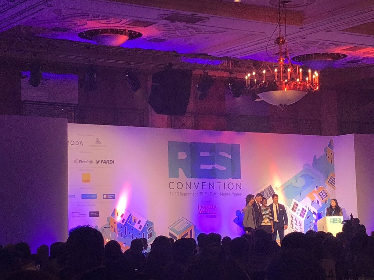 RESIevent's tweet photo. The #RESIHackathon 2019 winners, congratulations! Thank you to @auriensliving and @bemyapp #RESIcon https://t.co/Fih8XgLGke