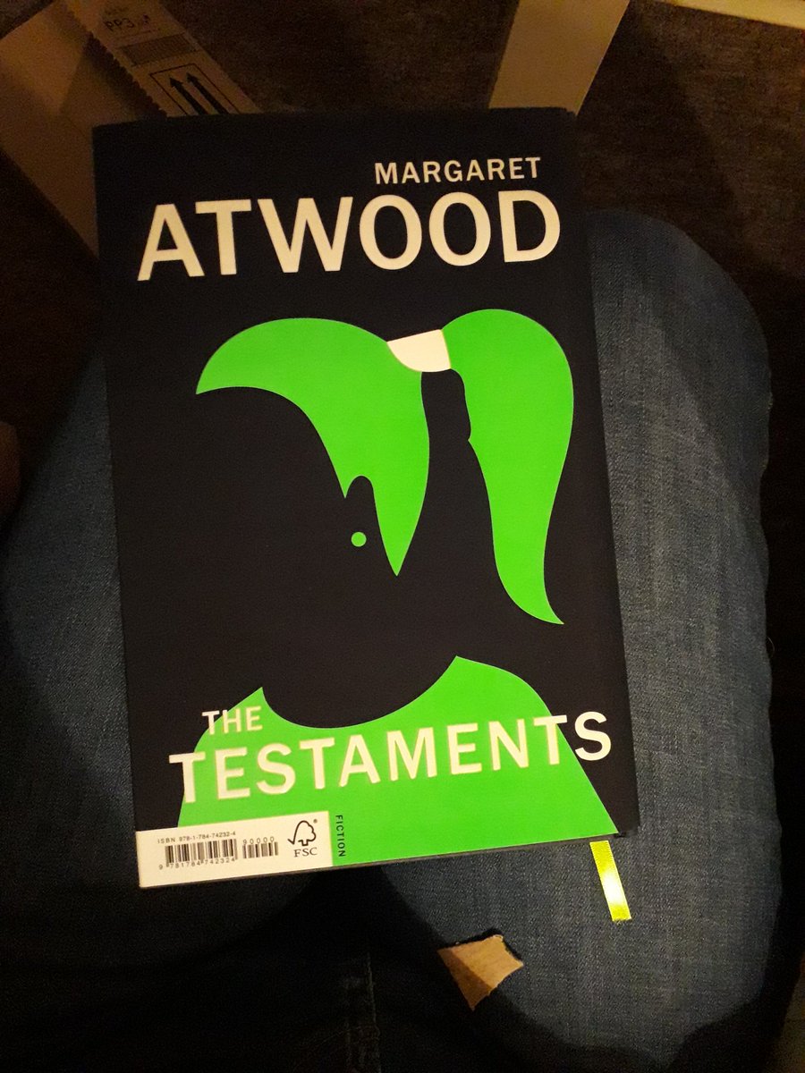 traceyej's tweet photo. Look what arrived whilst I was away #HandmaidsTale  #TheTestements @MargaretAtwood https://t.co/EEnl9CjTly