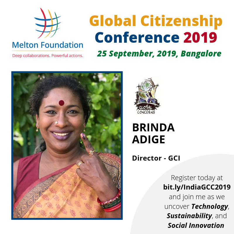 MFGlobalCitizen's tweet photo. Kicking off our #SpringboardSessions list of speakers for #IndiaGCC2019 - we have @BrindaAdige - an exceptional #Activist and #Feminist. Join us and listen in at #BMSCE!

Register at: https://t.co/RTX873MoBA

#GlobalCitizenship #SocialInnovation #September #Bangalore #India https://t.co/8xHd3zXQoO