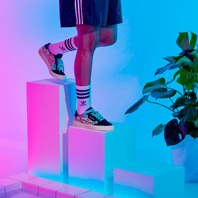 adidas continental floral