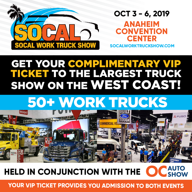 Click this link or come on down to either one of our Tom's Truck Center locations for your free ticket(s) to the SOCAL Work Truck Show. The event is on Oct 3rd-6th at the Anaheim Convention Center. See you there!

socalworktruckshow.com/registration.h…

#ttruck #tomstruckcenter #socaltruckshow