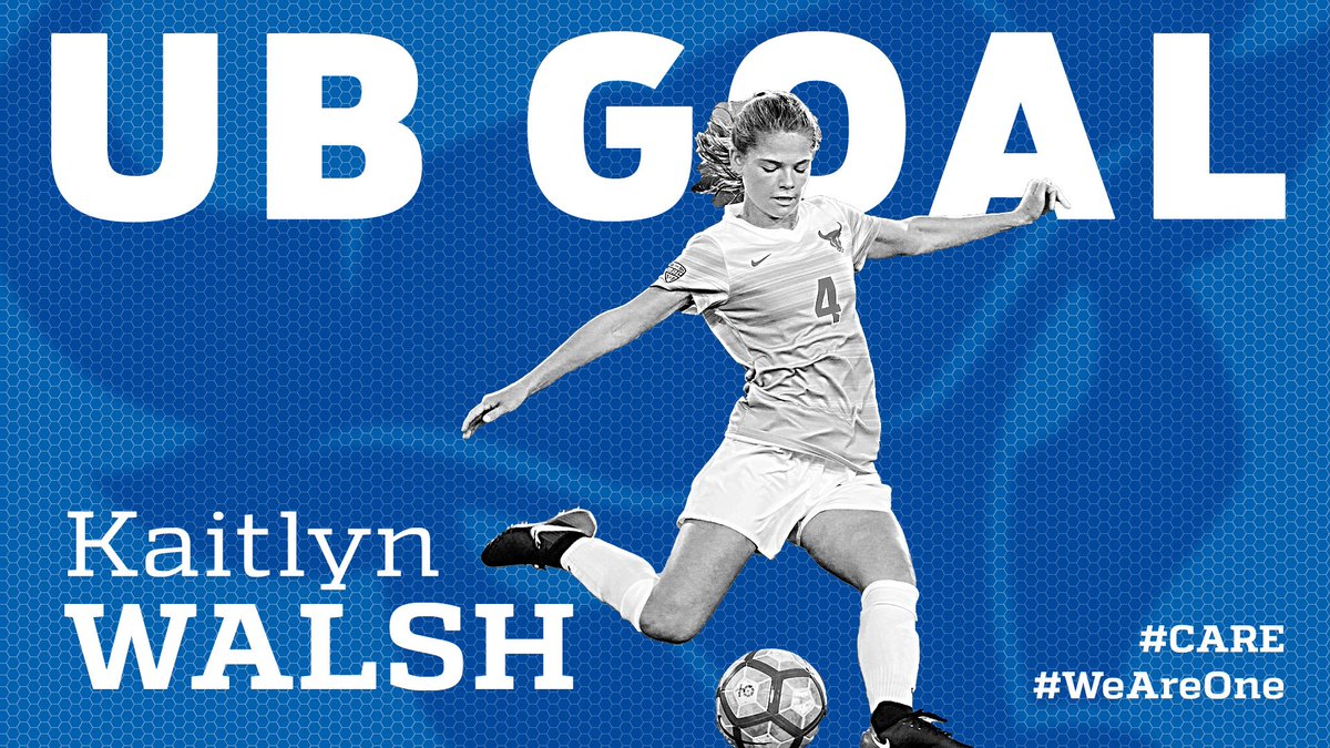 UBuffaloWSOC's tweet photo. GOALLLL!!! Kara Daly plays a ball through to Katilyn Walsh who scores on a one-timer in the top left corner to put UB up 2-0.

#UBhornsUP | #WeAreOne | #CARE https://t.co/t7zzmgXnIN