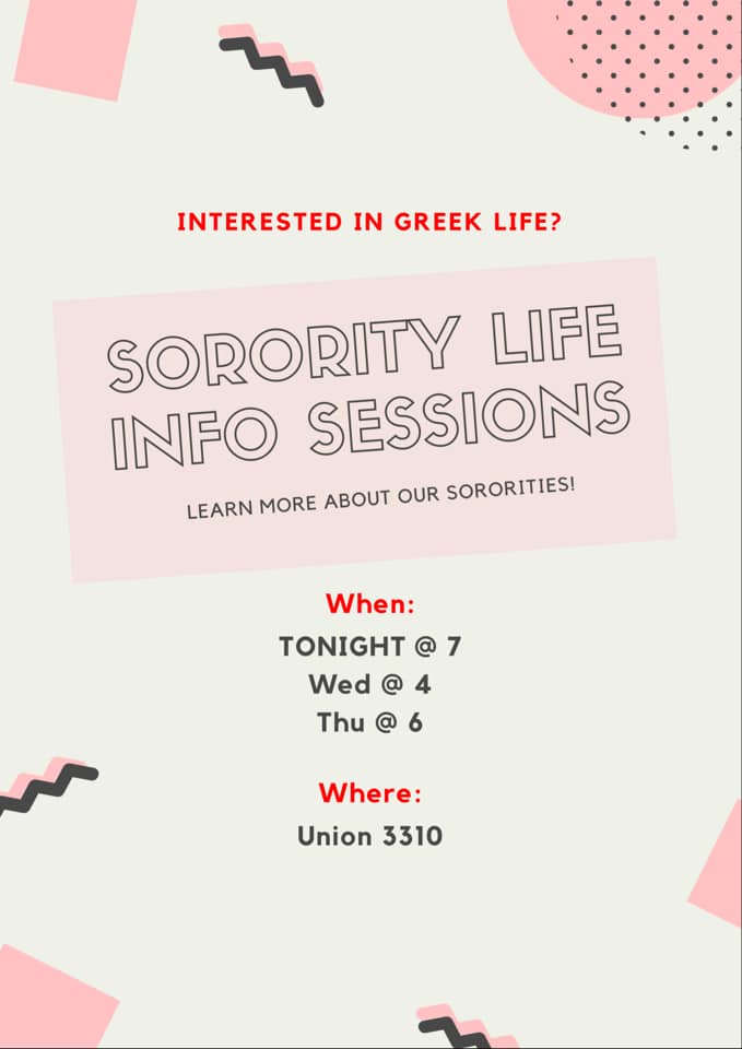 UWLAlphaPhi's tweet photo. Last info session tonight at 6:00 pm in room 3310 @ the U! #GoGreek https://t.co/3TFkZVb8f6