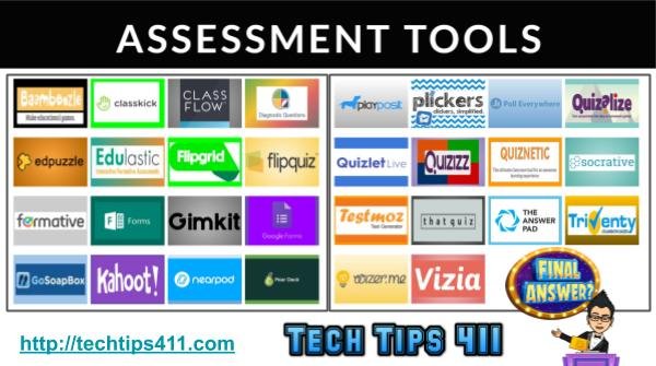 apsitjen's tweet image. techtips411.com/assessment.html
#edtech #APSITInspires #TechTips411 @APSInstructTech 
@baamboozle @Classkick @getdiagnostics @edpuzzle @Edulastic @FlipQuizMe @goformative @GoSoapBox @playposit @plickers @polleverywhere @quizlet @QuizWhizzer @TheAnswerPad @Triventy @wizerme &amp;amp; more!