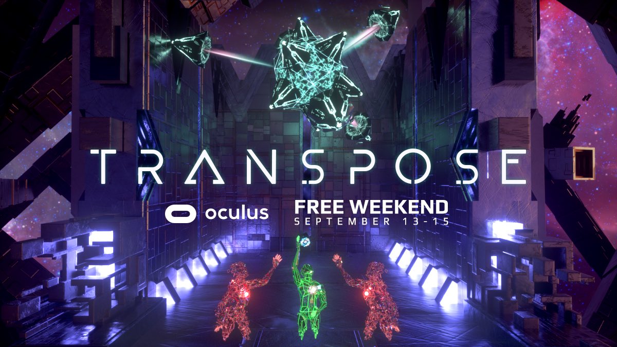 secretlocation's tweet photo. T O M O R R O W 👾 #freetoplay
#TransposeVR Free Weekend!
@OculusGaming | #oculusrift https://t.co/3KNBgIGlNS