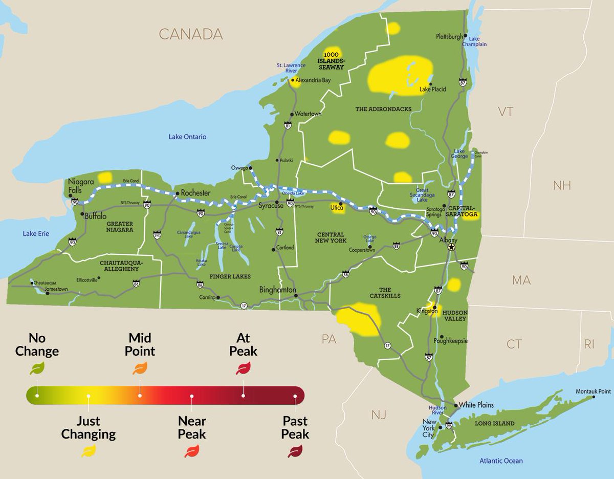 I_LOVE_NY's tweet photo. Calling all leaf peepers - the #NYLovesFall Foliage Report is back! Discover where the fall foliage is beginning to emerge across the state in real time and sign up for weekly updates now: https://t.co/mMso4fADmD https://t.co/LRlE8qt3Eq