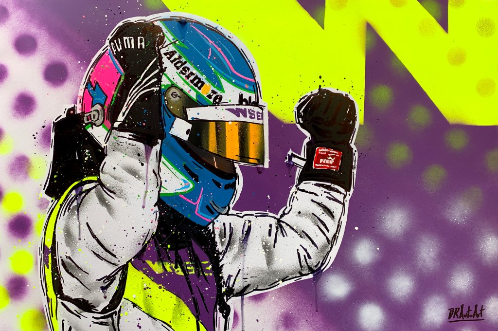 DRAutoart's tweet photo. I painted this piece for @JamieChadwick55 a few weeks ago to celebrate her @WSeriesRacing championship win! Hope you like it 🏆 #drautoart 
.
.
.
#jamiechadwick #jamiechadwick55 #jc55 #wseries #wseriesracing #brandshatch #brandfinale https://t.co/rYPJB0SG3o