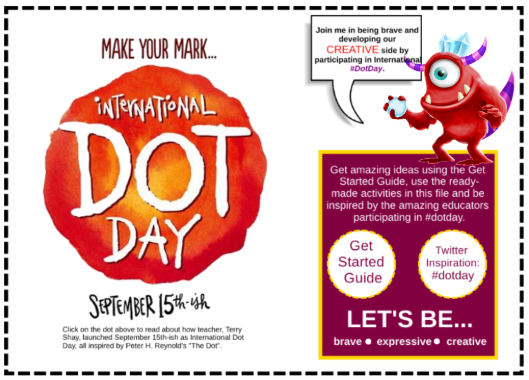 LumioSocial's tweet photo. Join us in celebrating #dotday2019 with these ready made interactive activities.  All grades!  @peterhreynolds teaches us to have a #growthmindset . Try these activities in SMART Learning Suite Online!  #SMARTchampion #edtech
https://t.co/TXzV2sFCVF https://t.co/csyZUxjeOQ