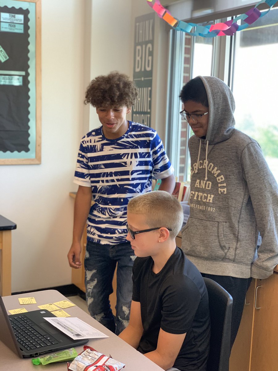 JinksK12's tweet photo. Second block working on an #escaperoom to practice parts of speech 💻🔐🧩 https://t.co/7sUIWfdiBE