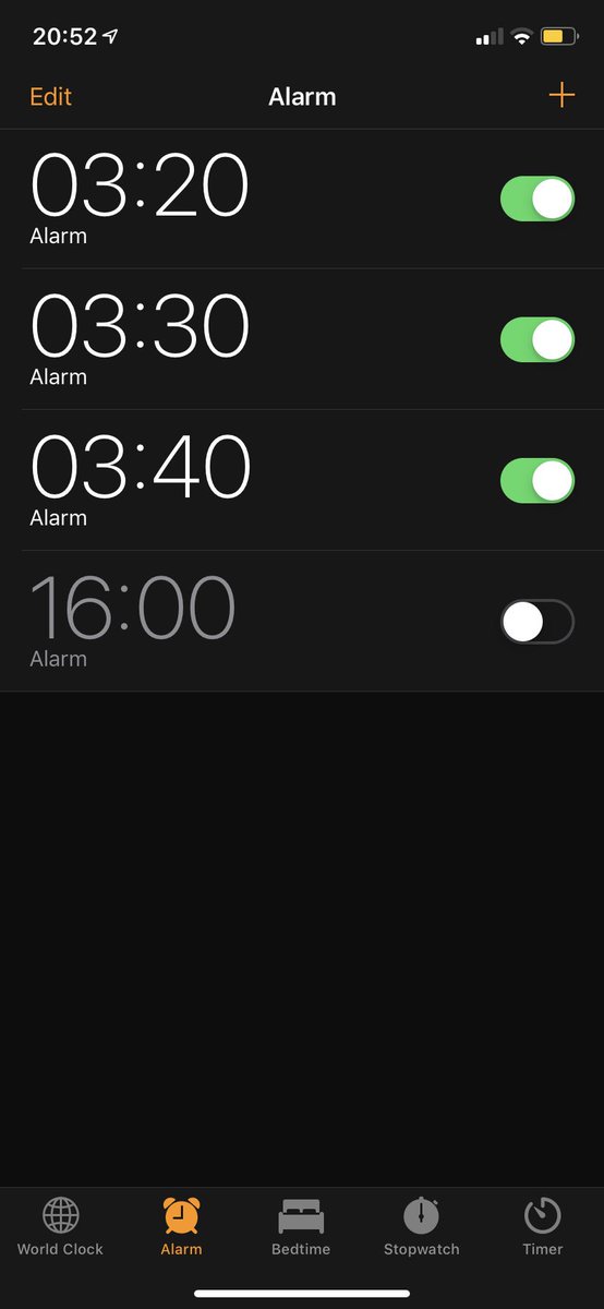 Terryleeward's tweet photo. Last day of setting my alarm for this time in the morning for work. Nice couple more hours in bed on sat. See you next week 5am starts #imknackered https://t.co/u1Q11yOvR8