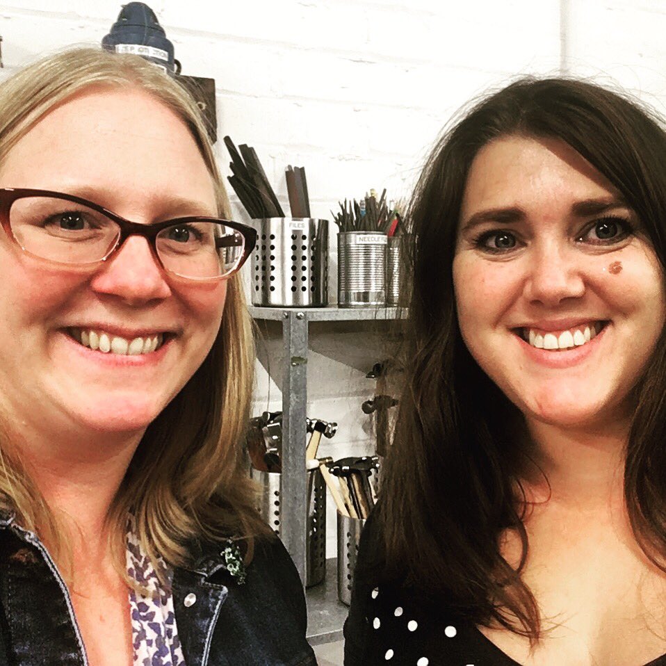 The lovely <a href="/alyspowerdesign/">alys power</a> from <a href="/Nottinghamjewe1/">Nottinghamjewelleryschool</a> and Helen from @create_wb had a little meeting today to finalise details for the <a href="/LadyBayDMM/">Lady Bay Designer and Maker Market</a> 
So many A M A Z I N G makers and designers are lined up, along with the delicious goodies from Lady Bay Pop up Cafe #lbdmm #ladybay