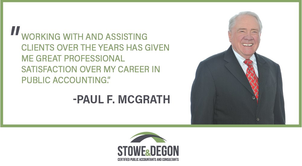 StoweDegon's tweet photo. What makes us the full-service accounting firm New England businesses trust? Our team. Meet Partner, Paul F. McGrath.

Throughout Paul’s career, clients have relied on him for his collaborative and pragmatic approach. 

Learn more: https://t.co/oxLGK0WIls https://t.co/5NyT4qUIlZ
