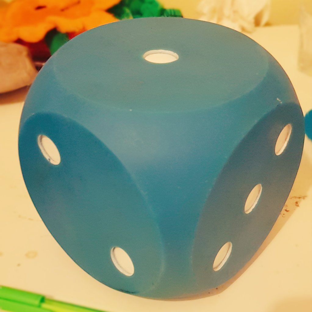 getthemthinking's tweet photo. Do you have a giant die in the cupboard?
Try this: Choose student ➡️ roll die ➡️ they generate a question for class ➡️ class answer ➡️ repeat

1. What is...
2. Where did...
3. What can...
4. Who would...
5. Why will...
6. How might...

#teachershelpingteachers  #nqt #edutwitter https://t.co/iP0gIfdqg0