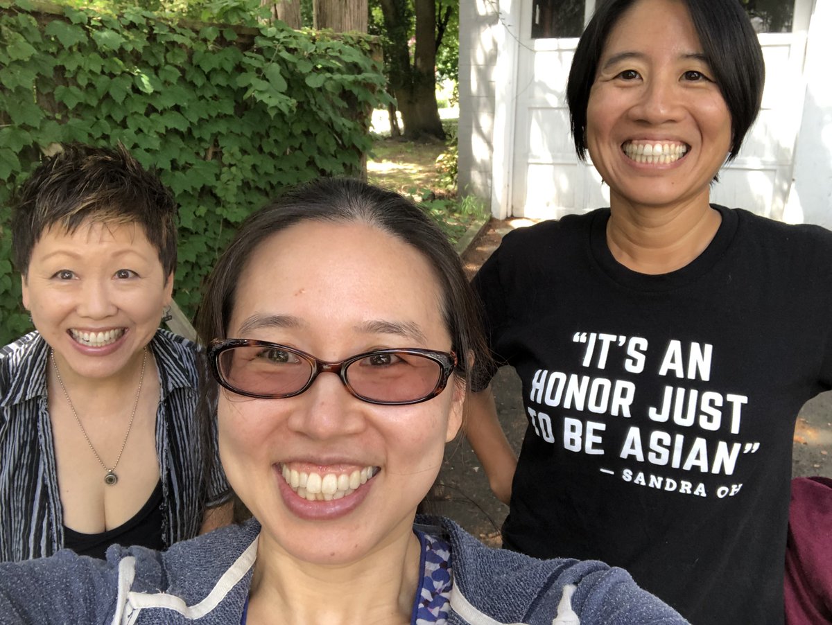 pacylin's tweet photo. #bookfriendsforever podcast has a special guest this week! Listen to Grace and @planetalvina catch up with their good friend and author, @LisaYee1. The three have joined forces to talk about growing up as Asian American women. https://t.co/evjDlz6H64

#kidlit #podcasts #lisayee https://t.co/0koXCMfugp