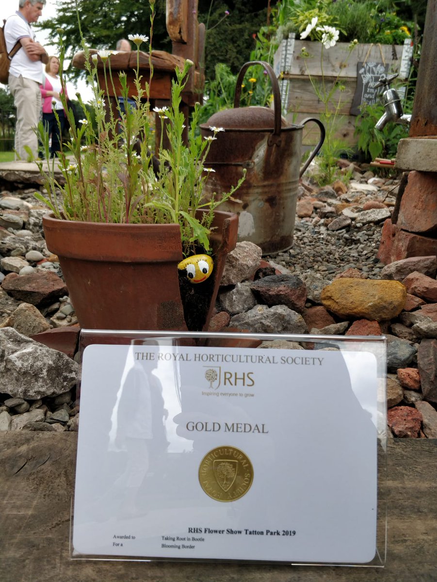 Lovely memories of  #RHSTatton creating our medal winning #bloomingborder with our amazing community growers. Time to start considering if we do it again in 2020? <a href="/TakingRoot3/">Taking Root</a>