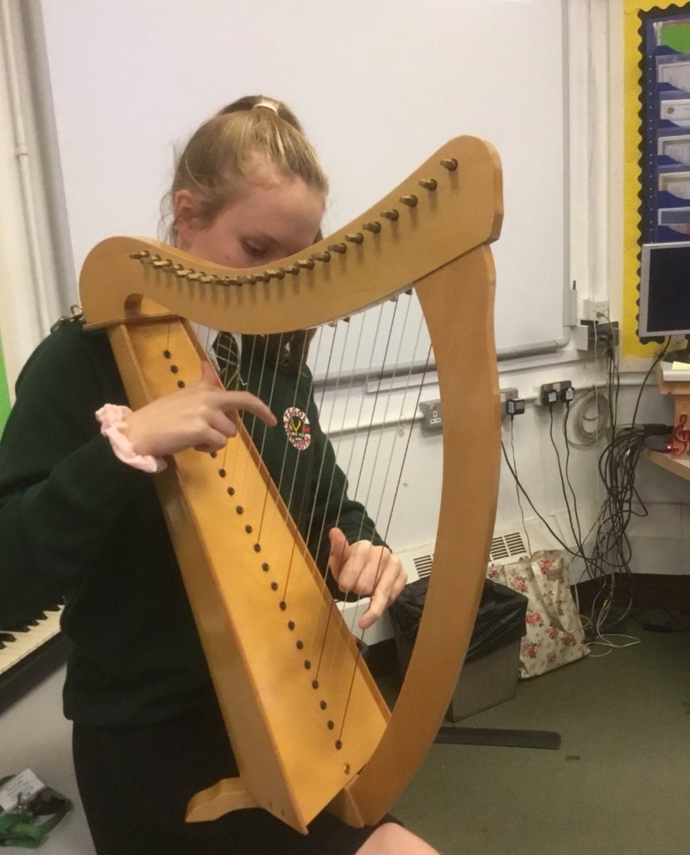 Many of <a href="/ysgolycreuddyn/">Ysgol y Creuddyn</a> puplis have had a presentation this week about the triple harp and it's connections to the area. Great to hear and play our national instrument 👌 More photos to follow. <a href="/ProsiectL/">Prosiect Telyn Llanrwst</a> <a href="/CDeires/">Cymdeithas y Delyn Deires</a> <a href="/Nansi_Richards/">Nansi Richards</a>