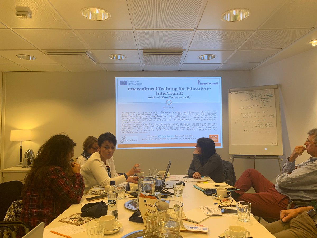 TrainInter's tweet photo. Shout out to Monica Miglionico @studiorisorse who presented a draft version of Module 2 already, months ahead of schedule, drawing on https://t.co/sMkH6ruhNC which they are leading #starpartner @SicomoroMatera @EELICrete @CreteRegion @KaterinaStrani @marjaliisah @CLPEdinburgh https://t.co/XeKwBUy8iE