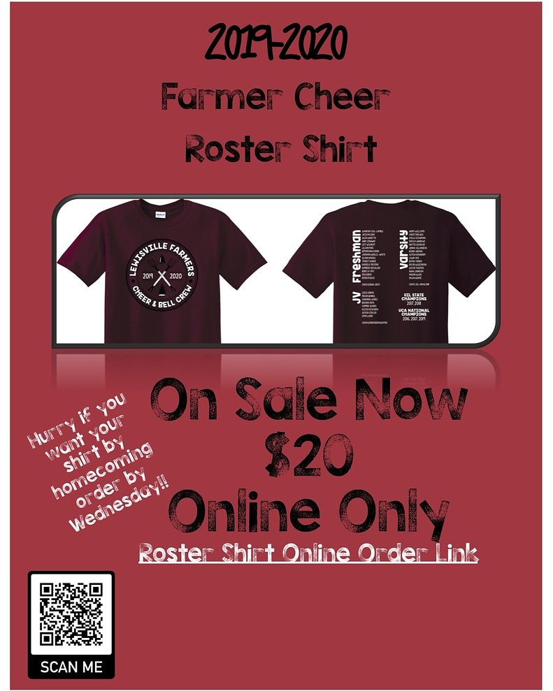 LHSFarmerCheer's tweet photo. More spirit wear options coming next week but look at this early release 😍 https://t.co/risOs8kKsn
