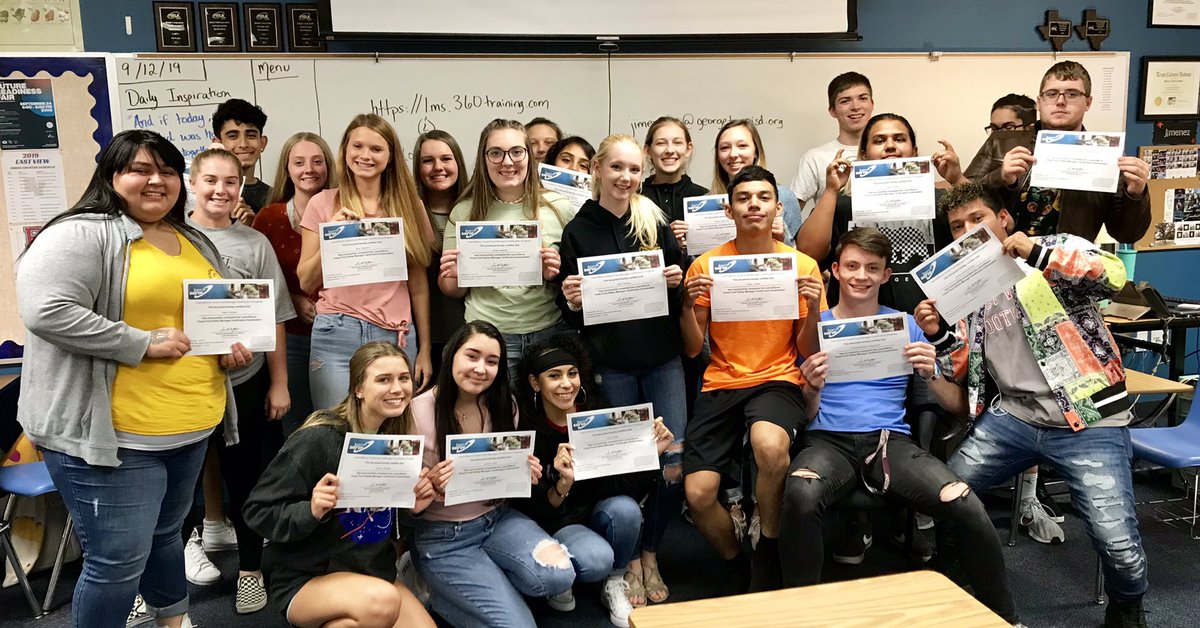I’m so proud of my amazing students for passing their food handlers managers certification! Great job guys!! Thank you <a href="/ccmrgisd/">College, Career, and Military Readiness in GISD</a> for supporting our students on the path to college and career readiness! <a href="/EastViewHS/">East View HS</a> <a href="/GISD_CTE/">Career & Technical Education</a>