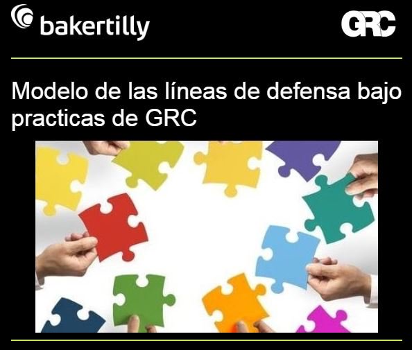 GRC_total's tweet photo. No deje de participar en el Webinar: Modelo de las Líneas de defensa bajo practicas de GRC. Registrese gratis aquí https://t.co/JoxZ5pCluW

Día: Miércoles 25 de Septiembre 2019
Hora: 11:00 am
Presentador: Ricardo Vasquez Bernal - Socio Director de Consultoría de Baker Tily ATAM. https://t.co/ZTj3bFNTwR