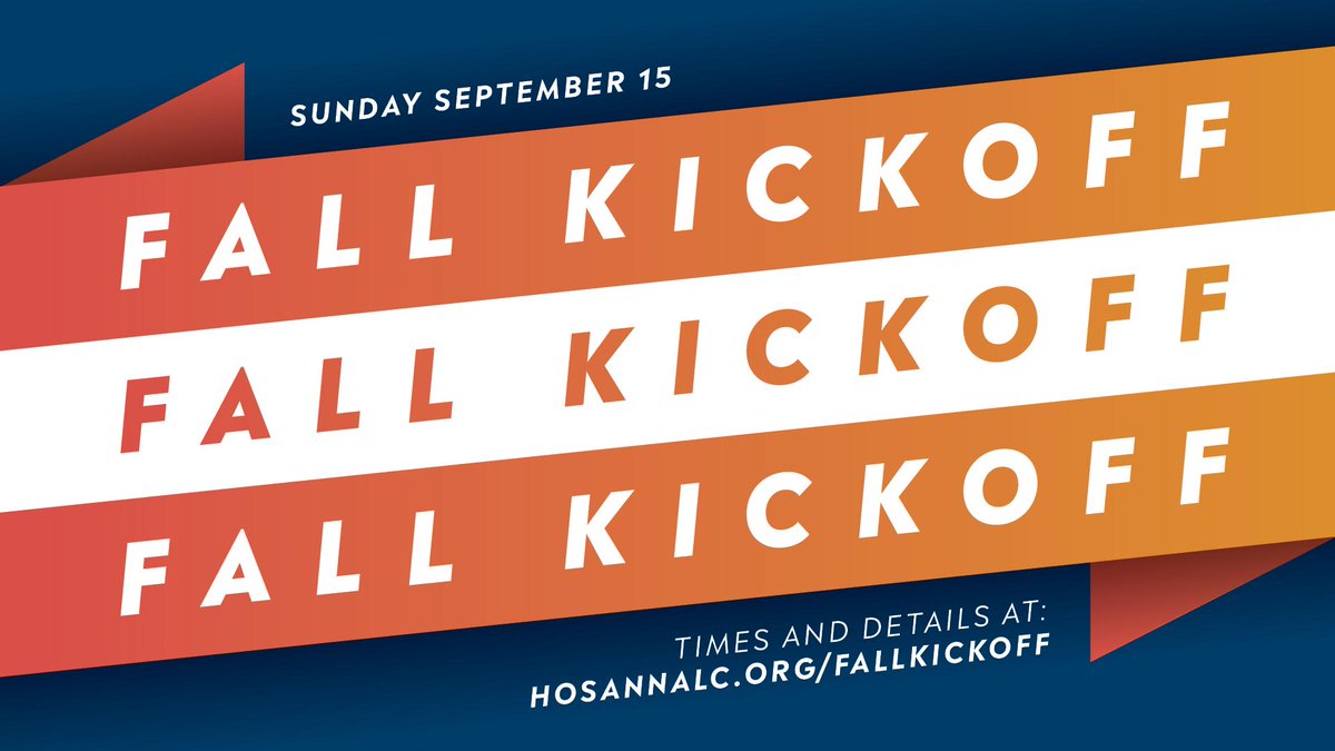 hosannamn's tweet photo. This weekend is our Fall Kickoff and Grow/Impact weekend! You're not gonna want to miss the party. Stick around after services for food, games and lots of opportunities to get connected. Tag someone you're bringing! See you there! https://t.co/X5cpkChxm7