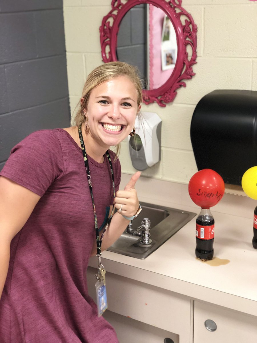 Switched it up in science today and the teachers rotated rooms! We tested the effect of different candies and the same soda on how much gas the balloon would collect! So fun! @EESMaher <a href="/scienceCCPS/">CCPS Science Department</a> <a href="/LHenry202/">Lynnee Henry</a> <a href="/crmiller201/">Catherine Miller</a> @Emily_Yates42 <a href="/SMardigian205/">S. Mardigian</a>