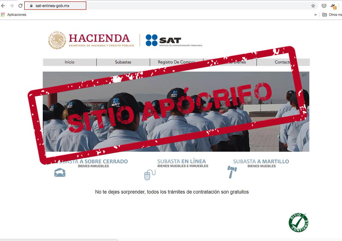 SATMX's tweet photo. ⚠️¡CUIDADO! ⚠️

 El SAT no vende vehículos de ningún tipo, ¡asegúrate de que los perfiles y páginas que visitas son oficiales! 

Nuestros sitios y perfiles oficiales son:

🖥️  https://t.co/nPPFCduMFi y https://t.co/VZQmrjIpNK
👍https://t.co/0pRIHnxJq0 
 📸 https://t.co/Jr2At3urVT https://t.co/lNdUfta3Iy