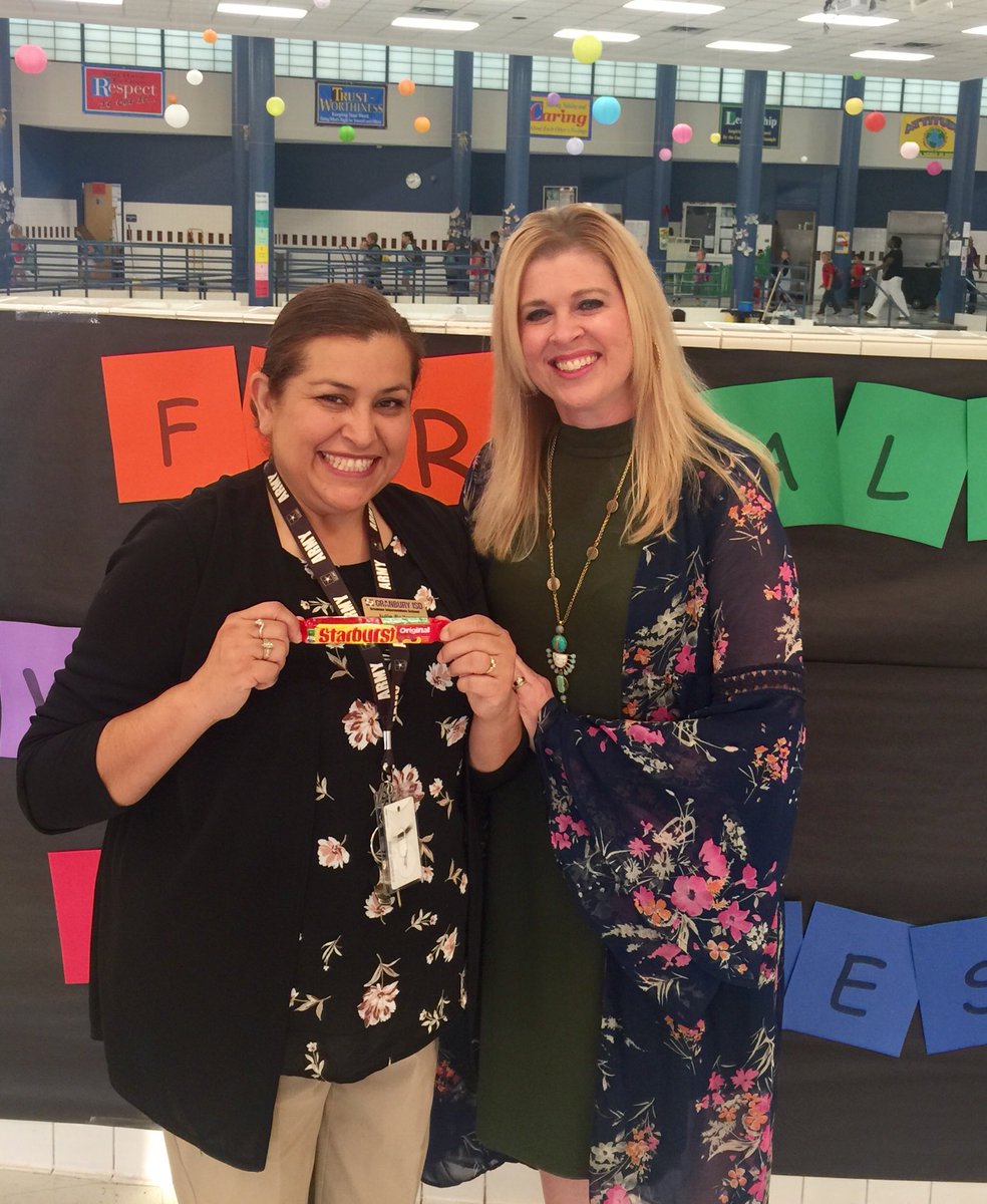 We are BURSTING with pride over Mrs. Sellers! 💥💥She was Mrs. Ross’s pick for the Starburst staff award today! #PiratePride